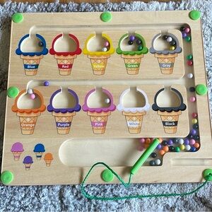 Montessori Magnetic Color and Number Maze Toy for Toddler